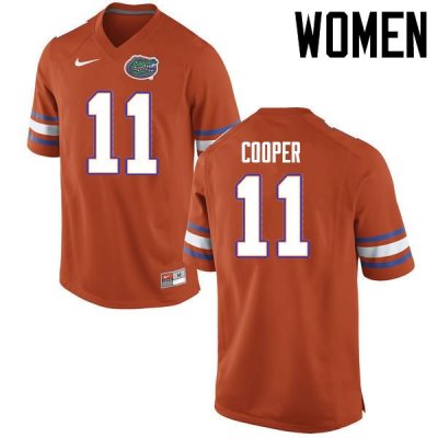 Women's Florida Gators #11 Riley Cooper NCAA Nike Orange Authentic Stitched College Football Jersey WUE3062RL